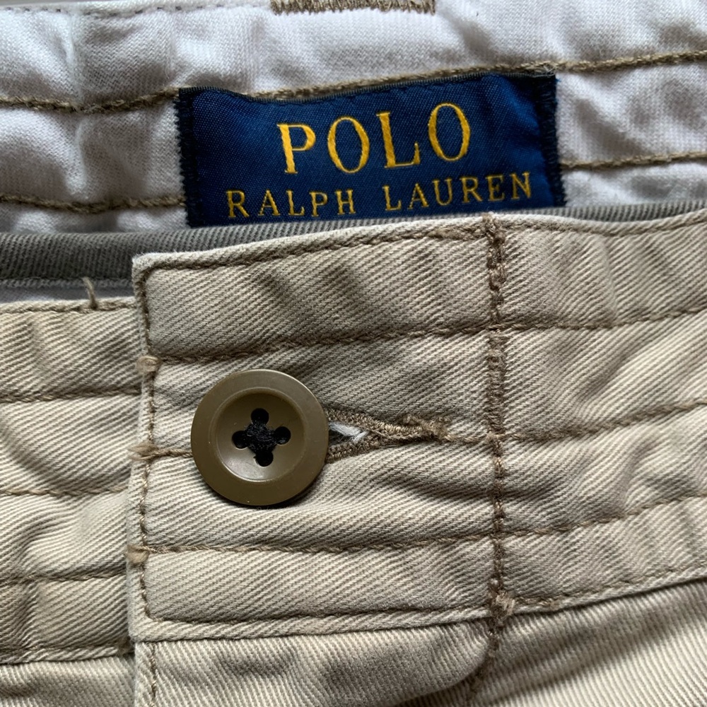 Polo Ralph Lauren Gellar Straight-Leg Cotton-Canvas Cargo Shorts Size 38 - Picture 6 of 9
